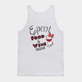 Epcot Food and Wine Festival Minnie Mouse Tank Top